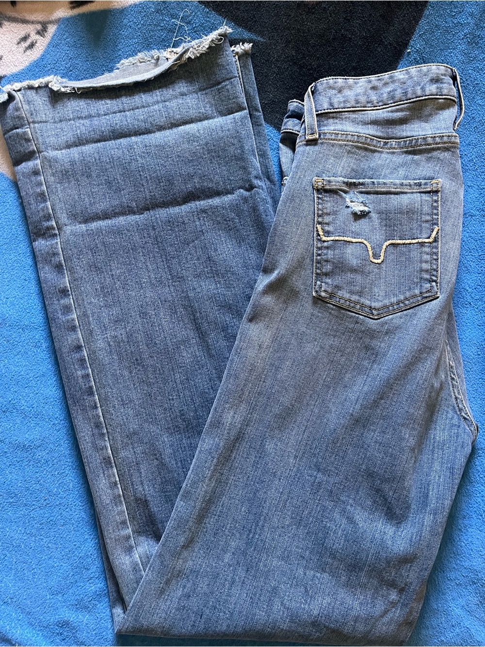 Women's Boot Cut Jeans in Light Blue Denim